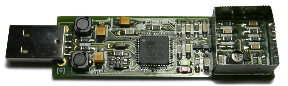 Foto mit offenen Abschirmgehäuse (Rev. G)