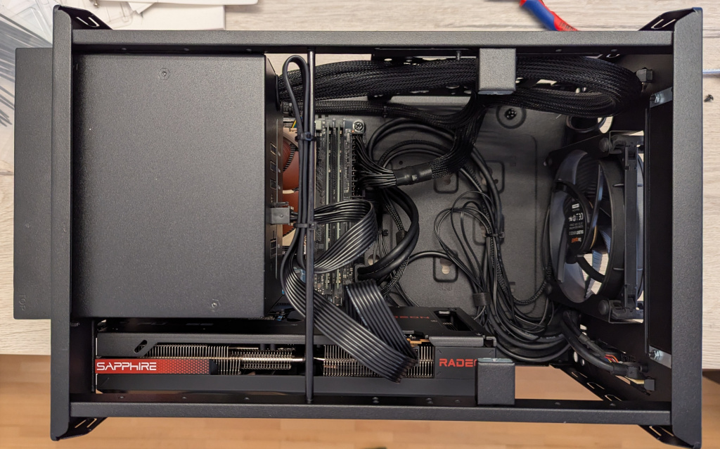 Innenansicht des finalen Aufbaus