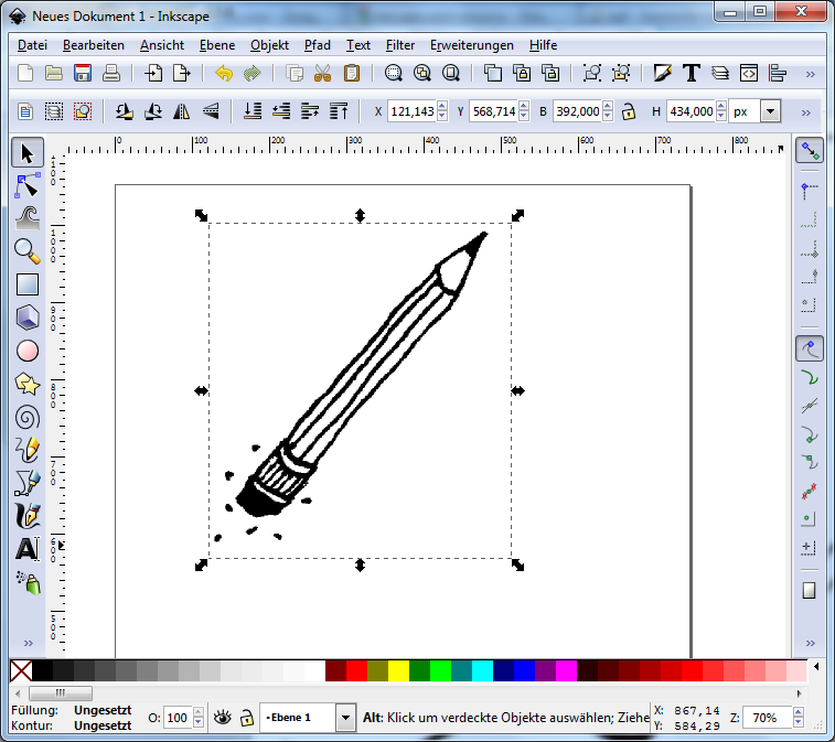 Bitmap-Grafik in Inkscape